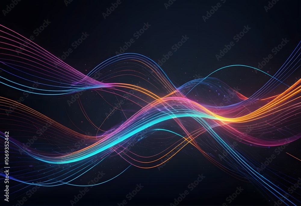 Abstract technology particles mesh background created with generative AI Abstract technology particles mesh background created with generative AI