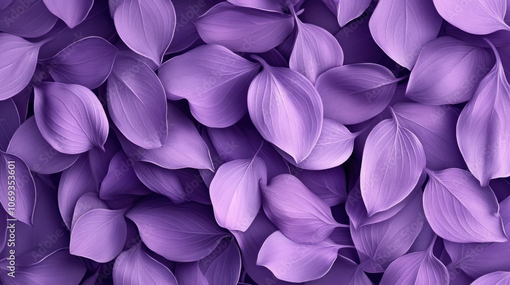 Close-up shot of a cluster of purple leaves Close-up shot of a cluster of purple leaves