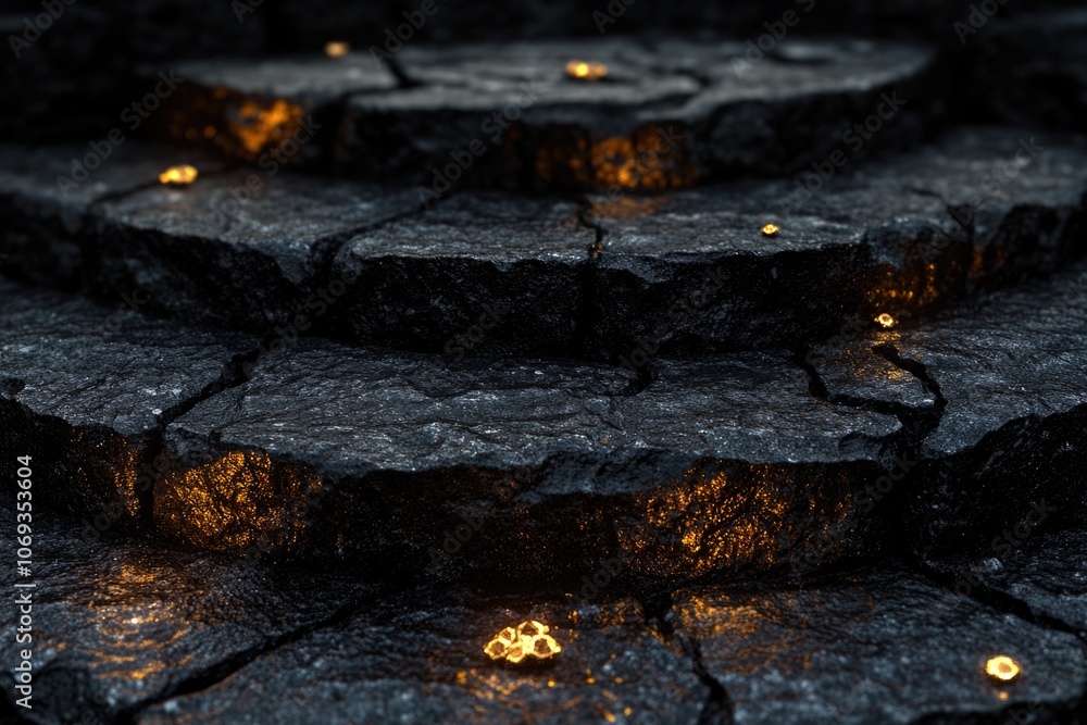 A close-up of illuminated steps, great for use in modern architecture or technology illustrations A close-up of illuminated steps, great for use in modern architecture or technology illustrations