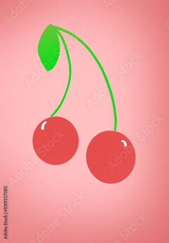 illustration of a cherry