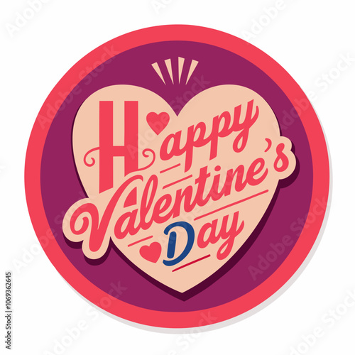 Change the atmosphere with the "Happy Valentine's Day" sticker on your decor.
