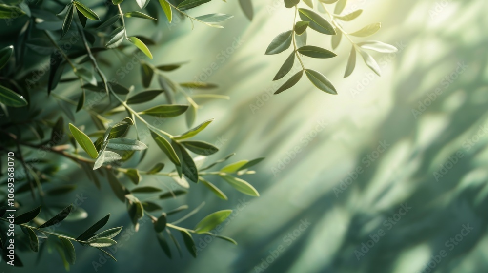 Olive Branch with Sunlight Olive Branch with Sunlight