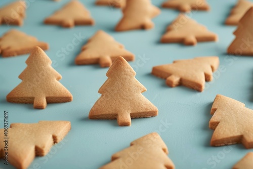 A table filled with various cut out cookies, perfect for decorating or serving at a party photo