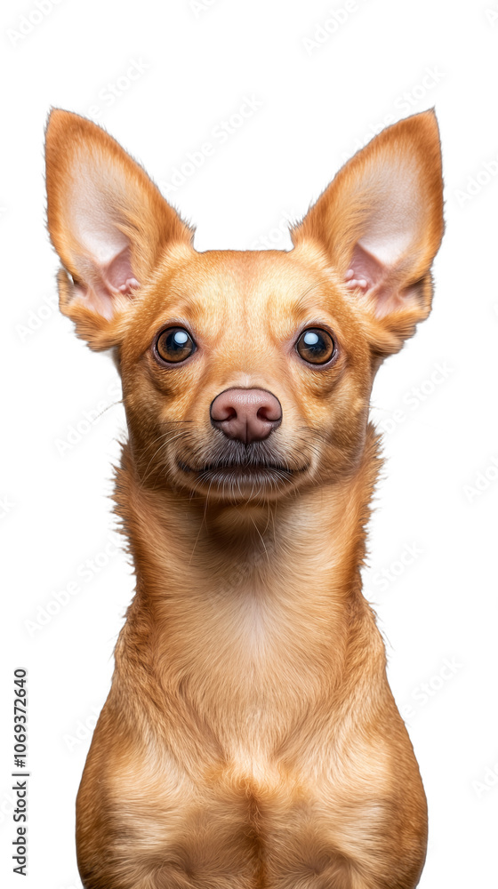 Portrait of Small Brown Dog with Big Ears Portrait of Small Brown Dog with Big Ears