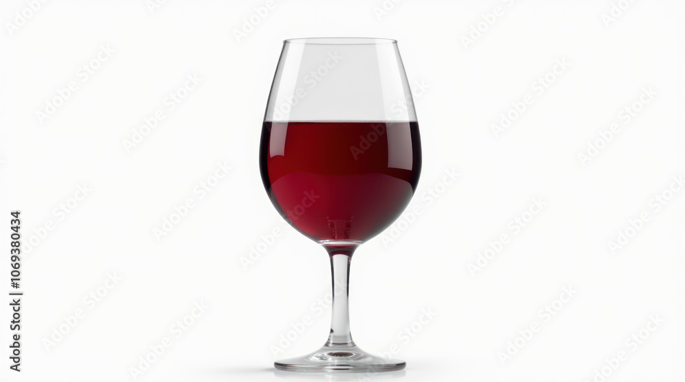 This hyper-realistic close-up showcases a full glass of red wine This hyper-realistic close-up showcases a full glass of red wine