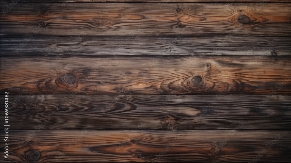 custom made wallpaper toronto digitalwooden plank background Dark Brown Wooden Planks with Rich Grain and Knots, Smooth Surface Reflecting Soft Light, Ideal for Rustic Interior Decoration