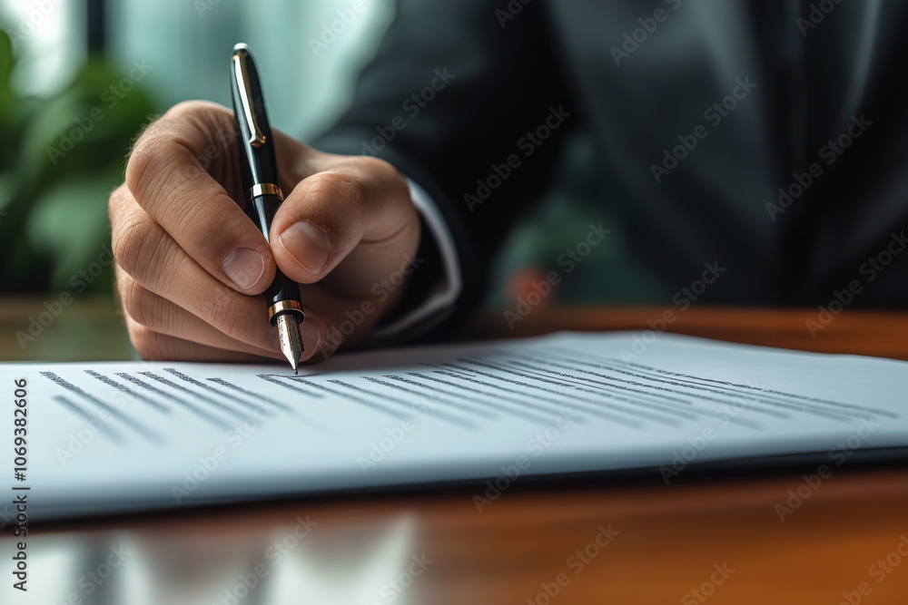 The use of a pen in a business setting when signing important documents
The use of a pen in a business setting when signing important documents