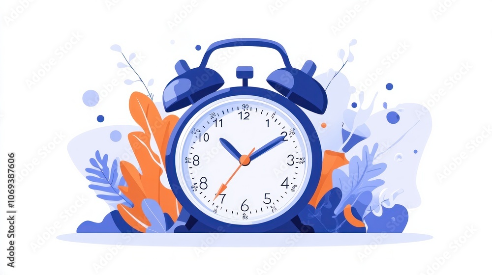 Alarm clock ringing, symbolizing deadlines and rush.
