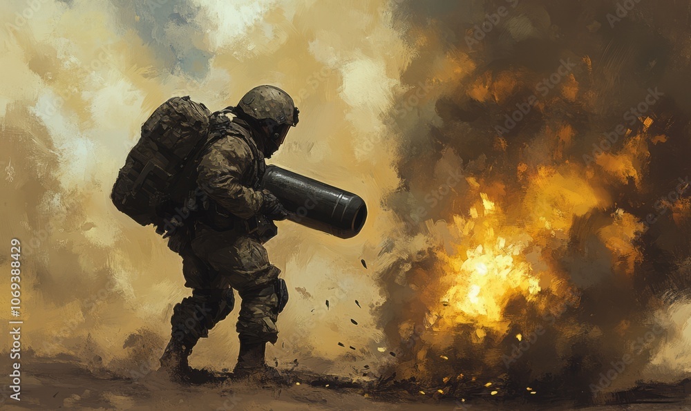 Neutralizing explosive devices. Neutralizing explosive devices.