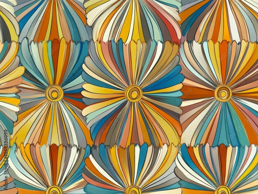 Vibrant Floral Pattern Design Vibrant Floral Pattern Design