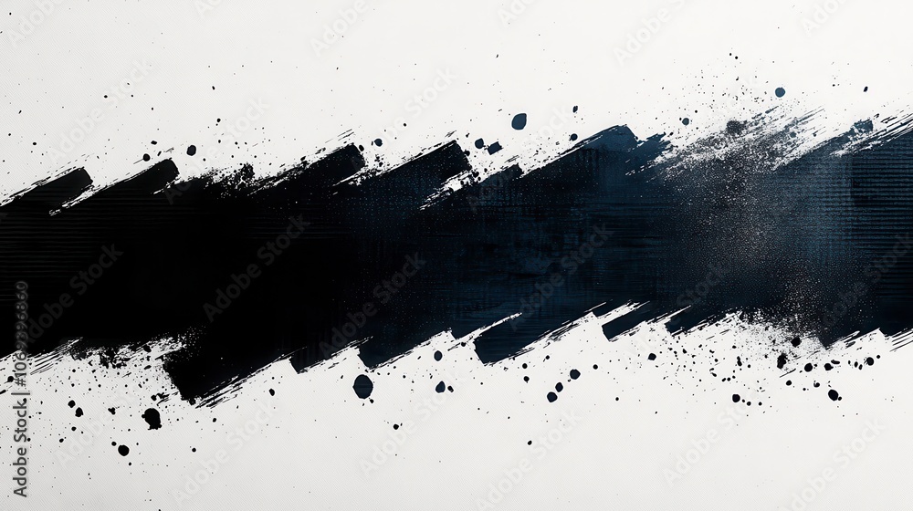 Obraz premium Bold Brushstrokes and Splatter Art