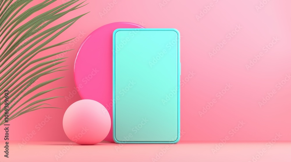 Pastel Geometric Shapes Composition Pastel Geometric Shapes Composition