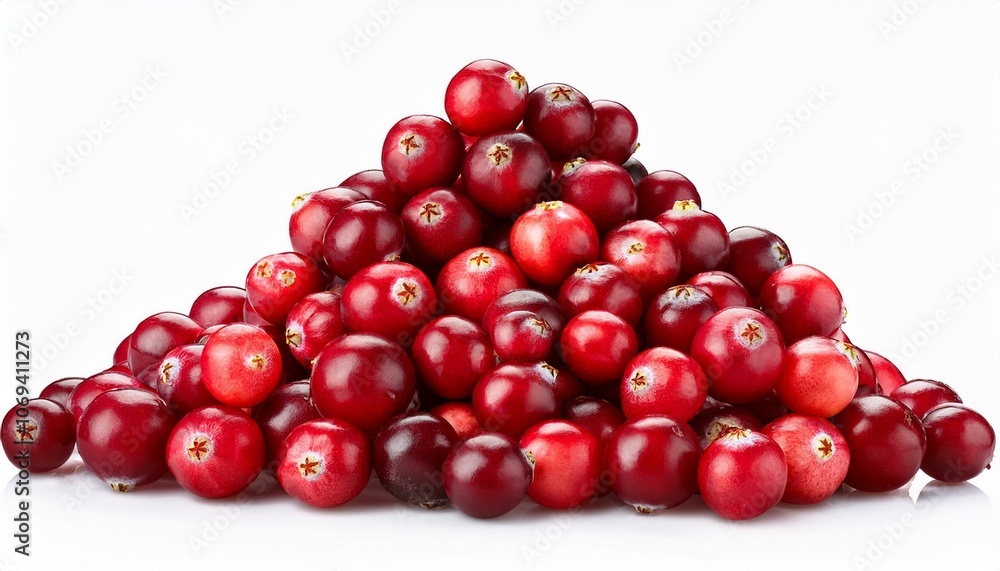 Collection of Pile cranberries isolated on white or White background, png Collection of Pile cranberries isolated on white or White background, png