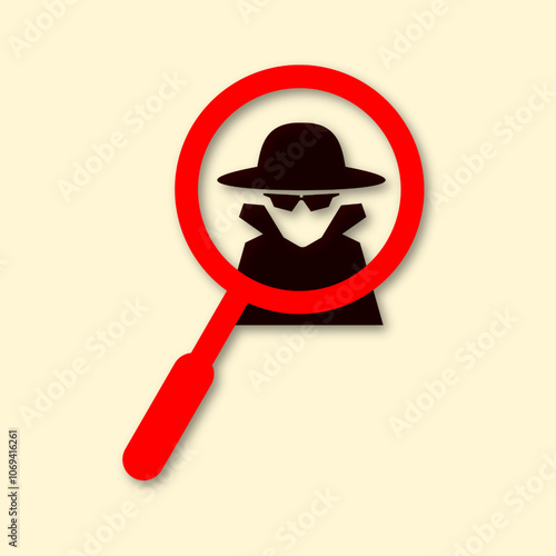 spy and magnifying glass