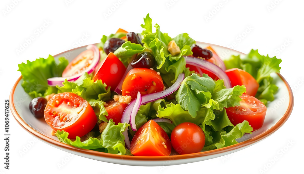 salad in plate isolated on transparent png isolated with white highlights, png salad in plate isolated on transparent png isolated with white highlights, png