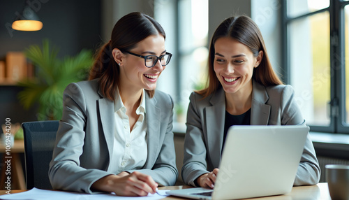 Businesswomen Collaborating