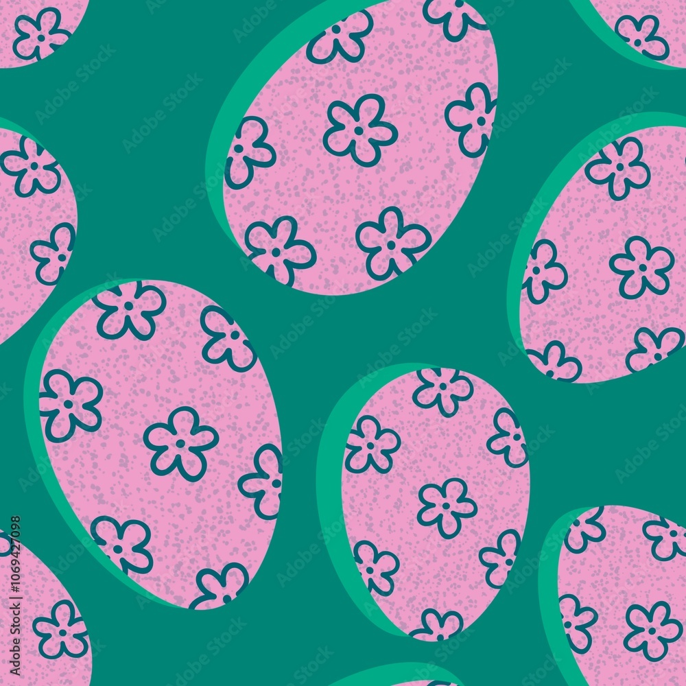 Easter seamless pattern with eggs for wallpaper and fabrics and textiles Easter seamless pattern with eggs for wallpaper and fabrics and textiles
