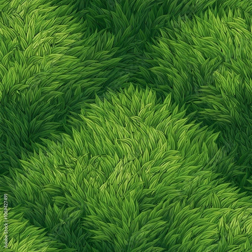  realistic green grass lawn seamless pattern texture tile