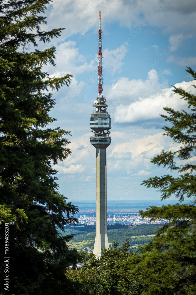 Fototapeta premium Avala Tower in Belgrade.
