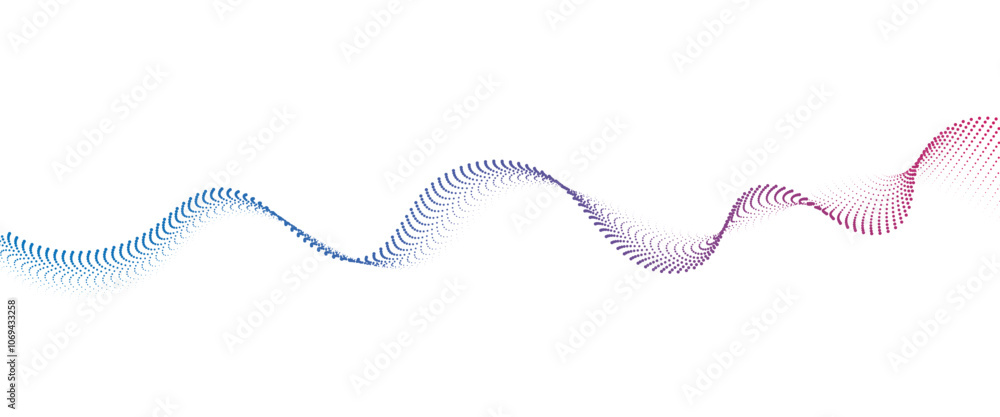 Flowing Dot Wave halftone gradient pattern on transparent background
Flowing Dot Wave halftone gradient pattern on transparent background