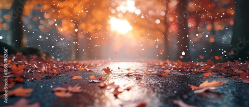 the Tranquility of a Peaceful Forest Path Illuminated by Gentle Autumn Light