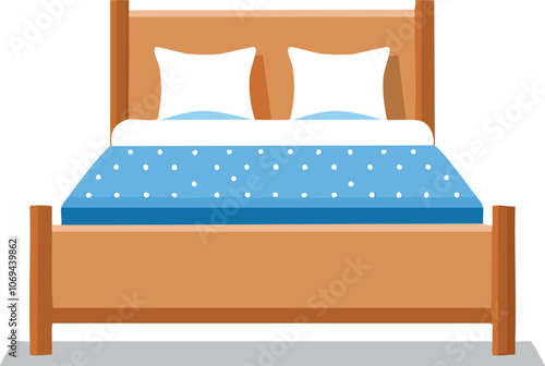 bed in bedroom