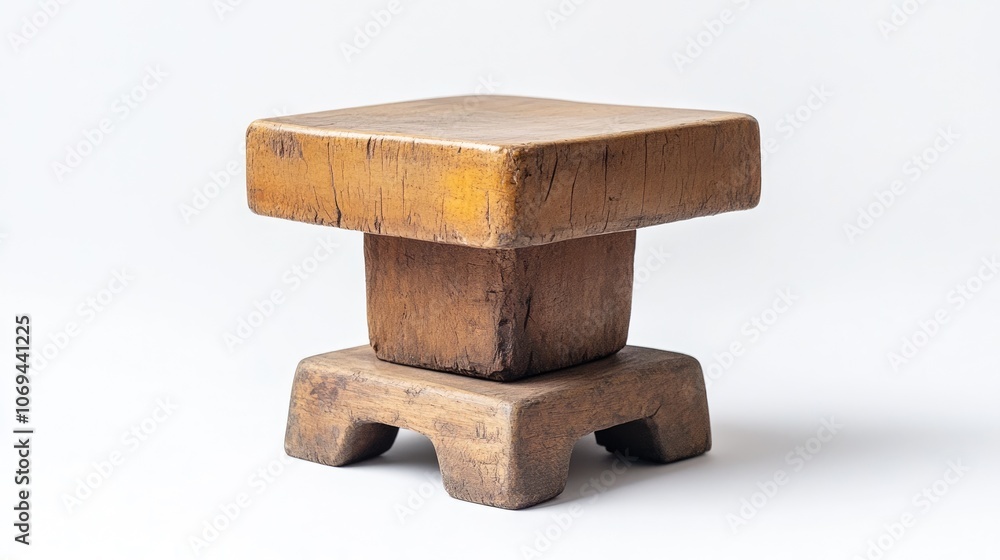 Rustic Wooden Square Stool for Home Decor Rustic Wooden Square Stool for Home Decor