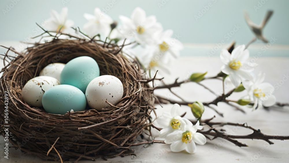 bird nest with eggs bird nest with eggs