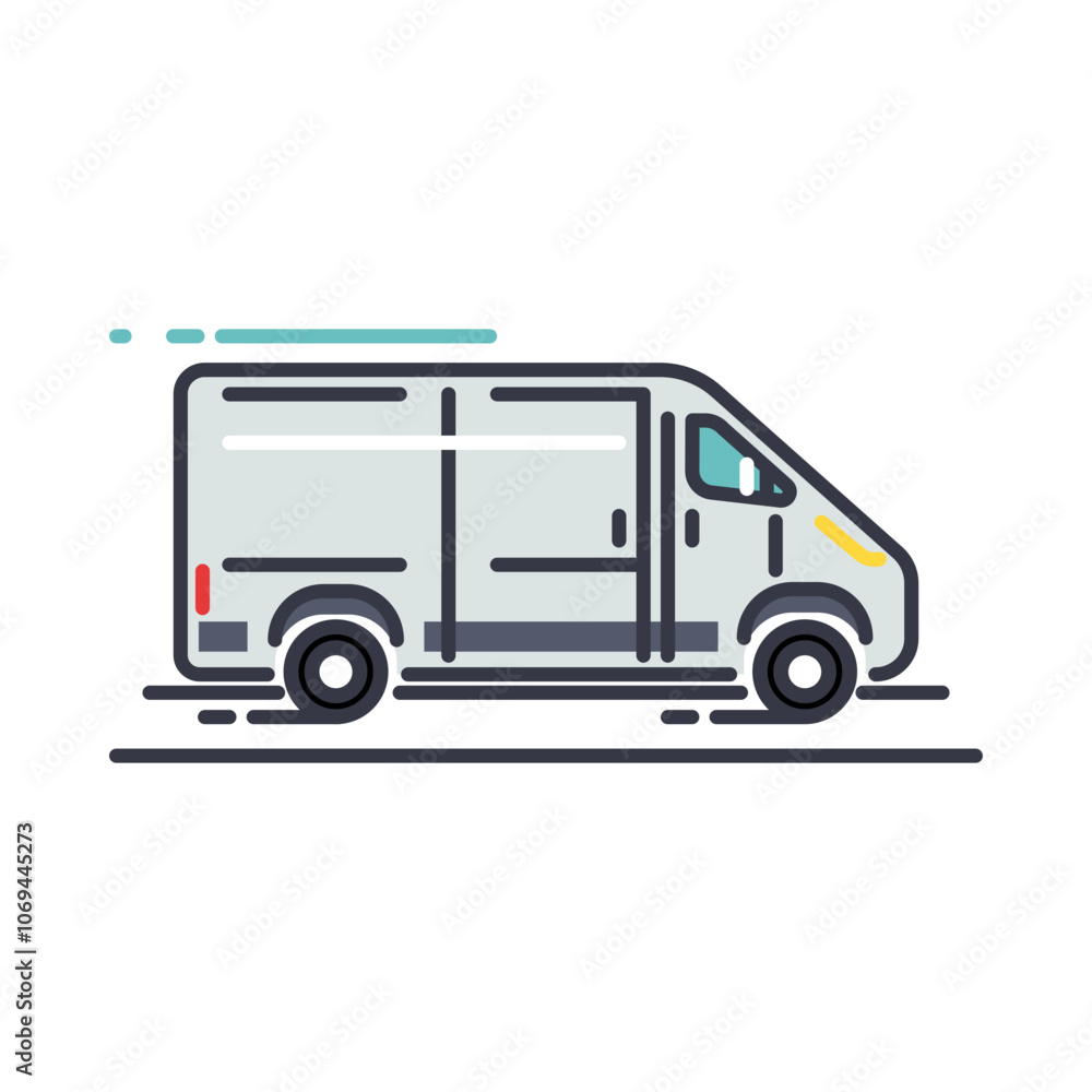 Transporter line icon Transporter line icon