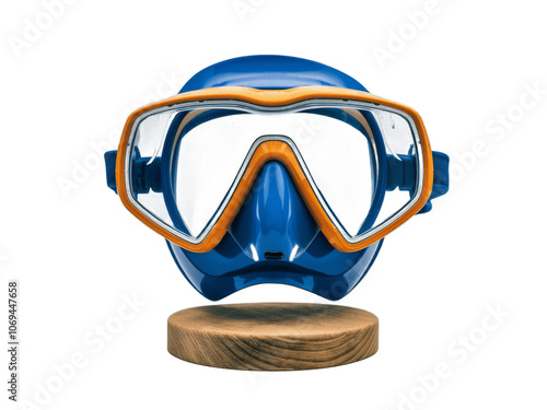 Colorful Diving Mask on Display for Underwater Adventure