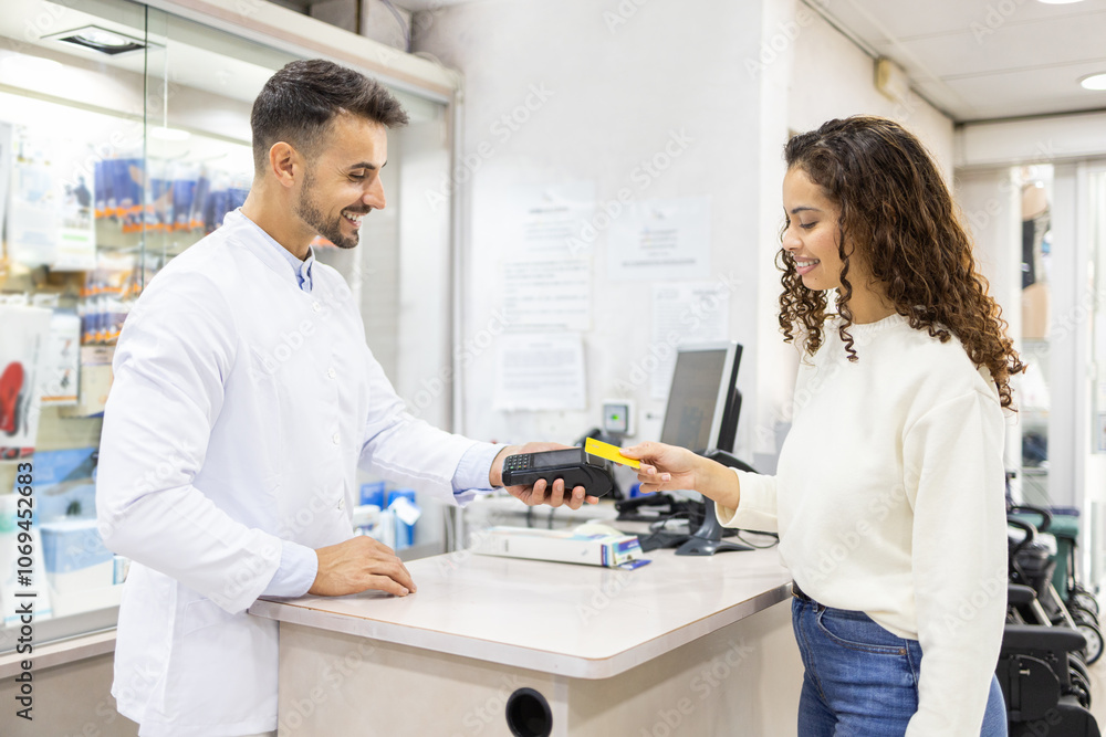 Customer Service at an Orthopedic Supply Store Counter Customer Service at an Orthopedic Supply Store Counter