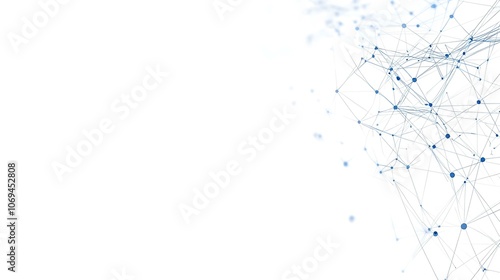 Abstract low-poly background featuring a network of connected dots and lines, creating a polygonal space.