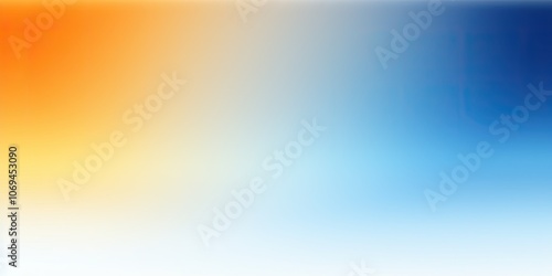 Color gradient background, abstract pastel rainbow. Light orange blue yellow white color banner gradation texture, vector blue yellow noise texture blur abstract background