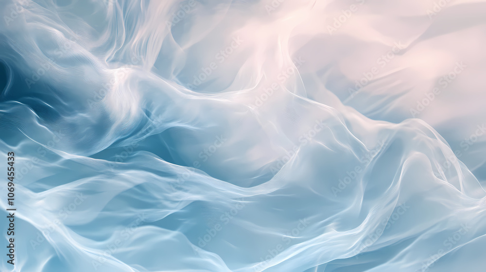 Obraz premium Abstract holographic silver light background. Ethereal. Illustration