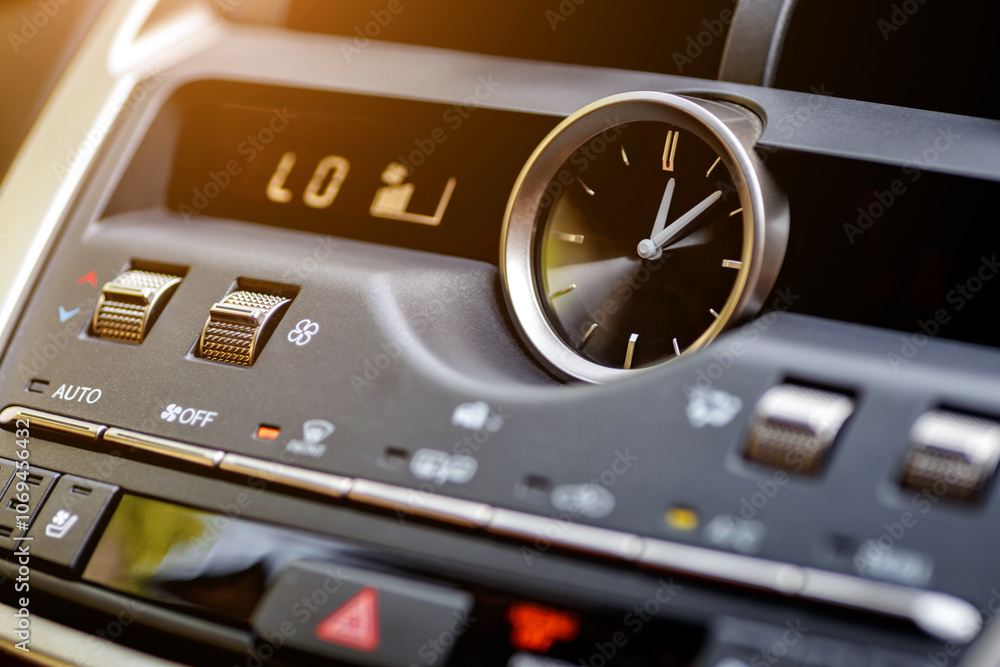 Dashboard, inner workings of a car.Modern car interior details. Car detailing. Dashboard, inner workings of a car.Modern car interior details. Car detailing.