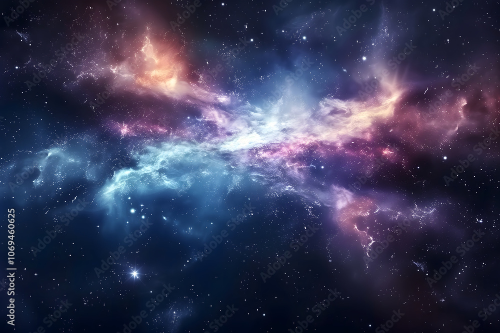 nebula and galaxies in space. abstract background wallpaper. High quality photo nebula and galaxies in space. abstract background wallpaper. High quality photo