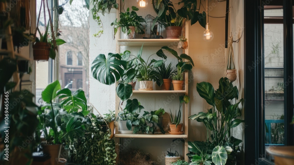 Indoor Greenery in a Cozy Space Indoor Greenery in a Cozy Space