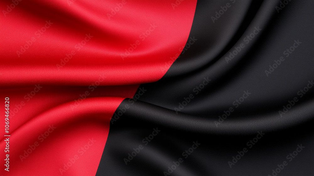Holiday luxurious red black fabric background with premium wave cloth for a Christmas or Black Friday background, with a dynamic and flowing feel Holiday luxurious red black fabric background with premium wave cloth for a Christmas or Black Friday background, with a dynamic and flowing feel