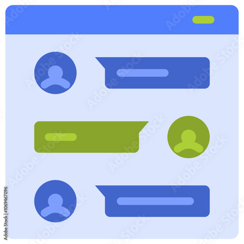 chat flat icon