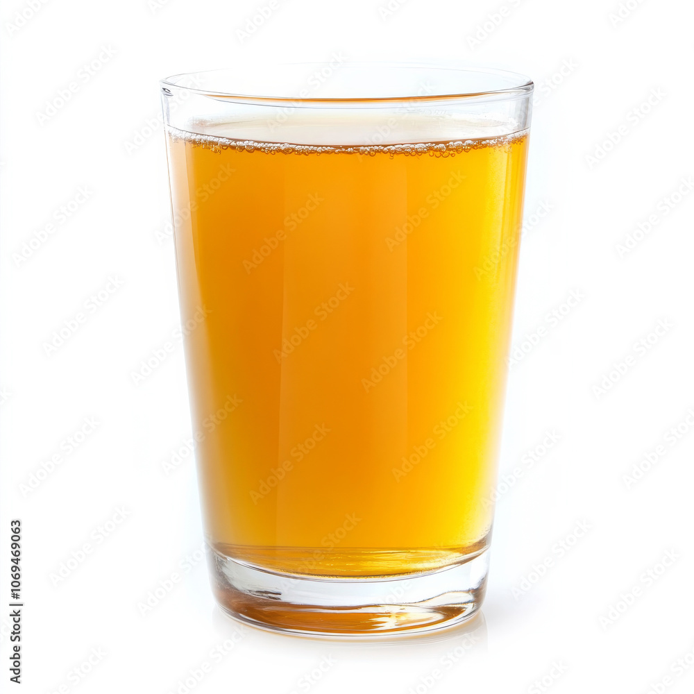 A glass of fresh apple cider, isolated on a white background, showcasing a seasonal fall drink A glass of fresh apple cider, isolated on a white background, showcasing a seasonal fall drink