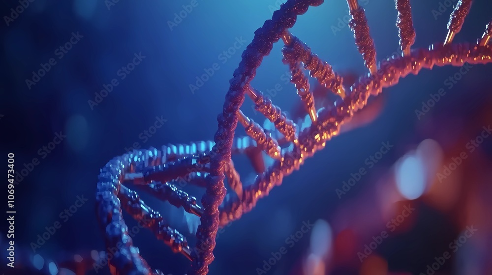 Elegant, flowing DNA helix illustration with a clean, abstract feel, perfect for genetic research or medical backgrounds in stock photography Elegant, flowing DNA helix illustration with a clean, abstract feel, perfect for genetic research or medical backgrounds in stock photography