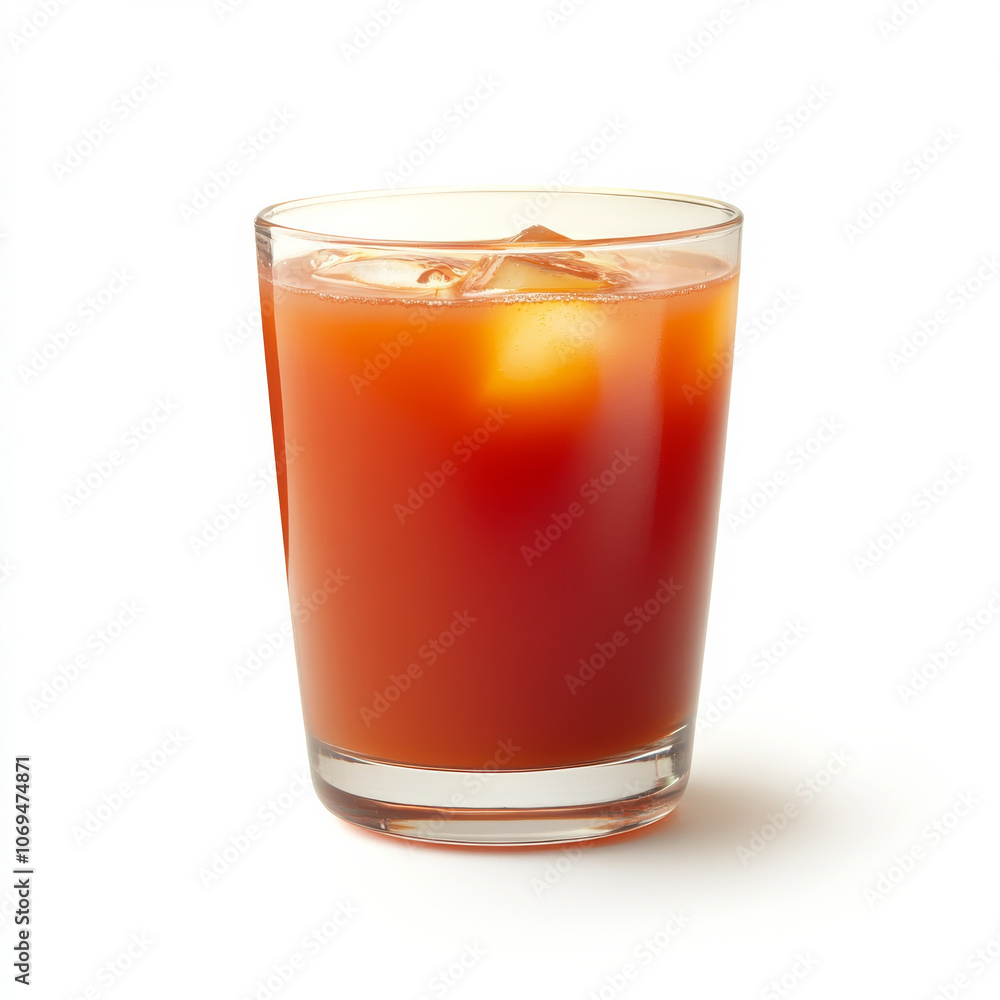 custom made wallpaper toronto digitalA glass of spicy tomato juice, isolated on a white background, showcasing a bold and zesty drink