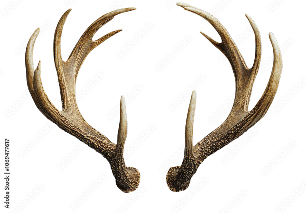 Close-up of a Pair of Deer Antlers - Wildlife Photography Close-up of a Pair of Deer Antlers - Wildlife Photography