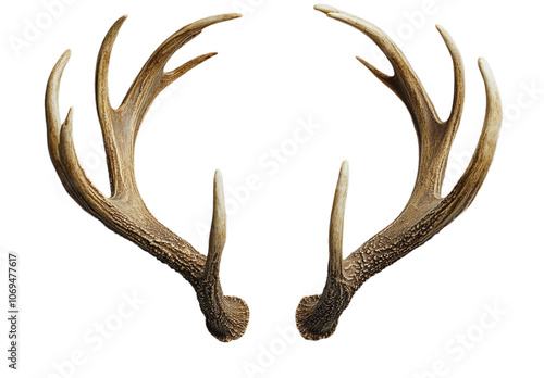 Close-up of a Pair of Deer Antlers - Wildlife Photography