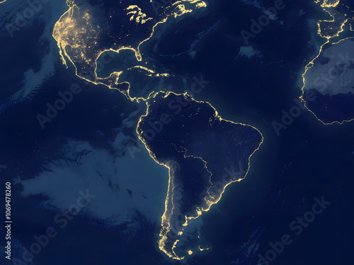 Visión espacial de América con un enfoque en América Latina
