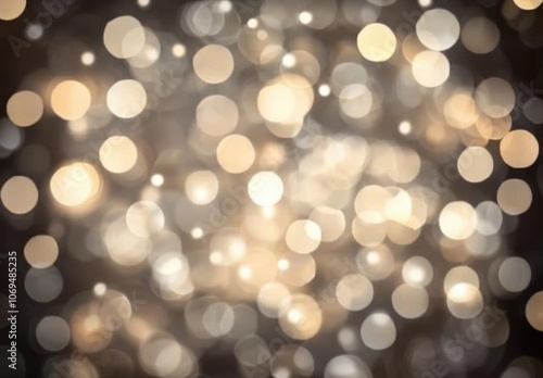 Bokeh lights, light effects, blurry backgrounds, defocused bokeh effects, white and beige color tones, shiny lights, glittering, sparkling, dreamy, fantasy, dark gray backgrounds