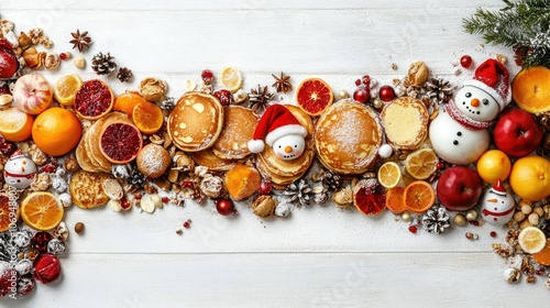 Festive Winter Breakfast Table Arrangement