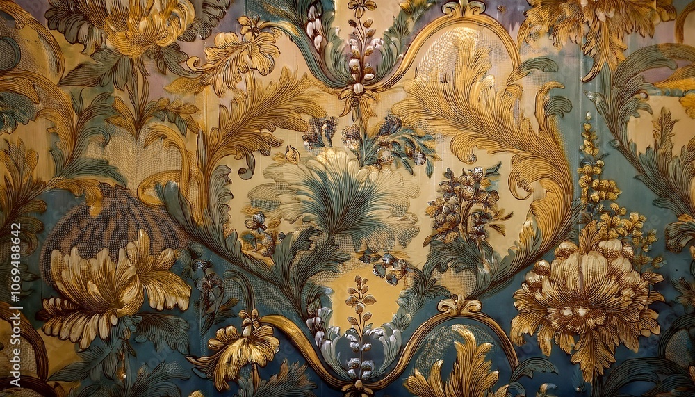 Intricate floral wallpaper design Intricate floral wallpaper design