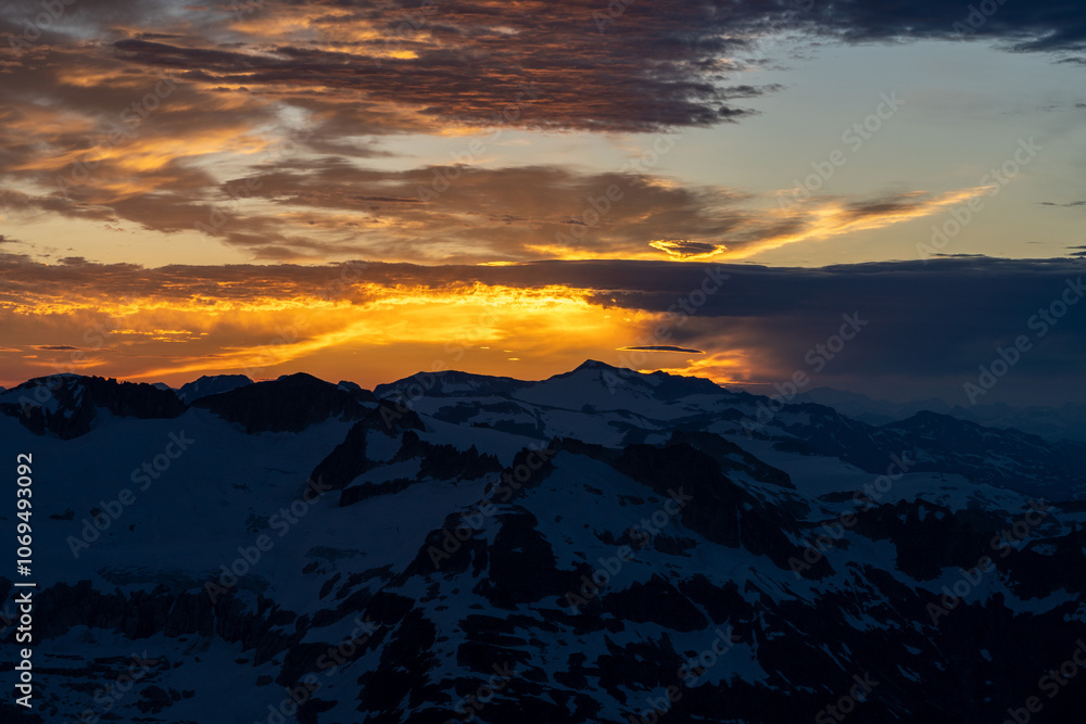 Naklejka premium Mountaineering trip in British Columbia Canada 