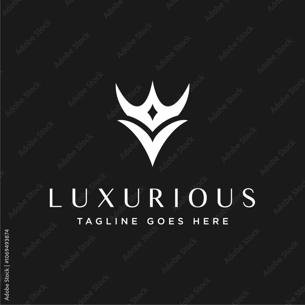luxury elegant V letter king crown design logo template. v letetr crown. crown v logo. luxury elegant V letter king crown design logo template. v letetr crown. crown v logo.